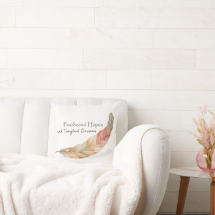Feathered Hopes Pillow Boho Renewal Accent
