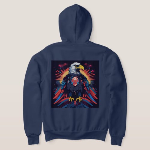 Feathered Majesty Eagles Soar on T_Shirt Designs Hoodie