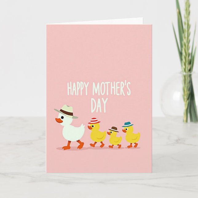 Feathered Mothers Day Parade Card (Front)