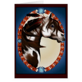 Feathered Paint Horse Card (Front)