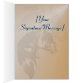 Feathered Paint Horse Card (Inside (Right))