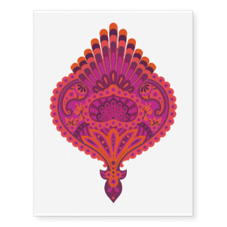 Feathered Paisley - Pinkoinko Temporary Tattoos