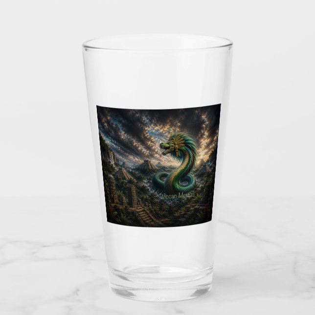 Feathered Serpent of the Ancient Cities Glass (Front)