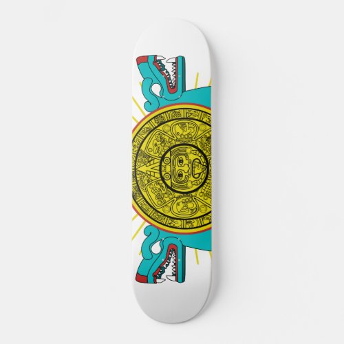 Feathered Serpent skateboard deck