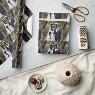 "Feathered Vows: An Emu-tiful Marriage Union" Wrapping Paper