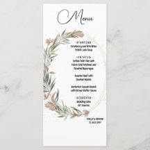 Featherlight Flat Menu White