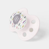 Feathers and Arrows Monogram Pacifier (Front Right)