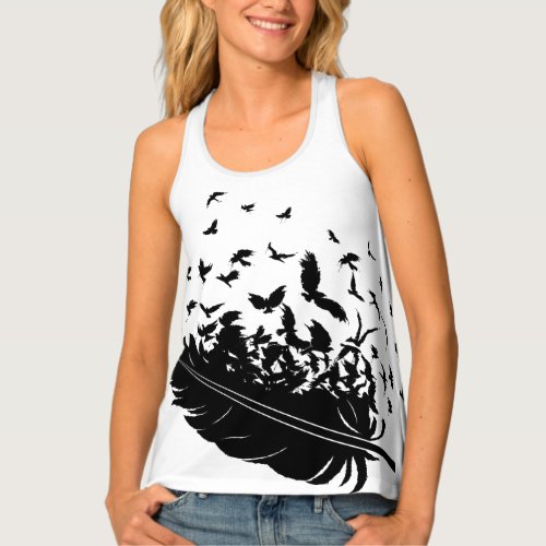 Feathers and Black Ravens Tank Top