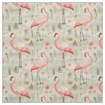 Feathers and Flair: Whimsy Flamingo Fabric