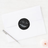 Feathers Appear When Angels Are Near Magnet Classic Round Sticker (Envelope)
