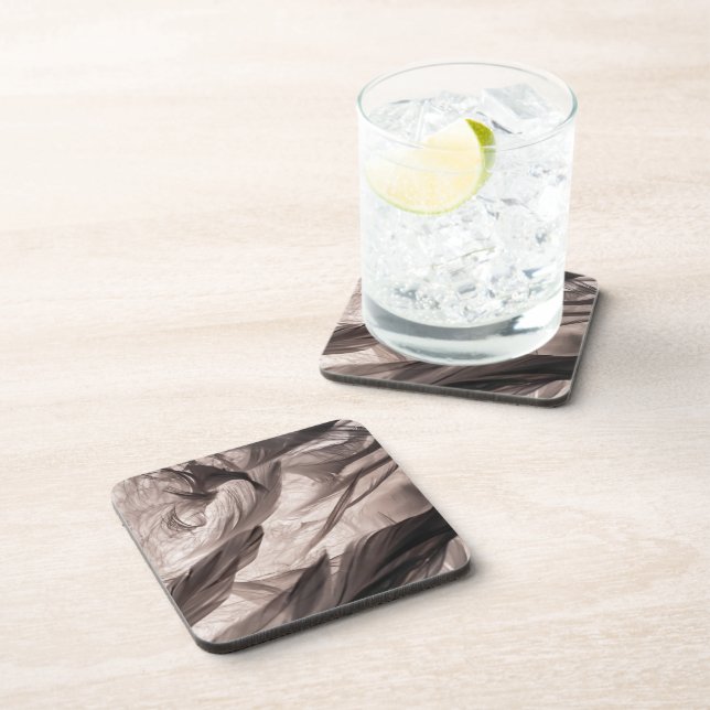 Feathers Beverage Coaster (Right Side)