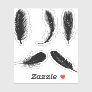 feathers-birds-silhouette-animal sticker