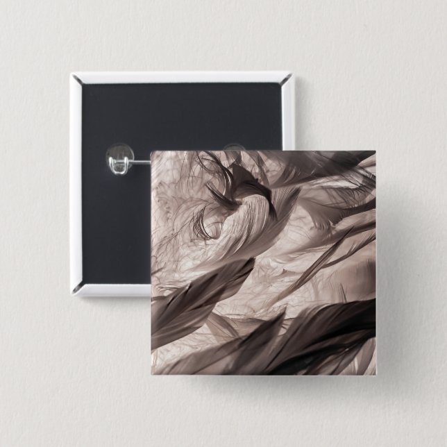 Feathers Button (Front & Back)