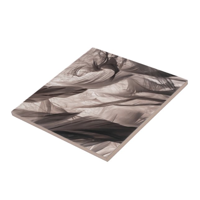 Feathers Ceramic Tile (Side)