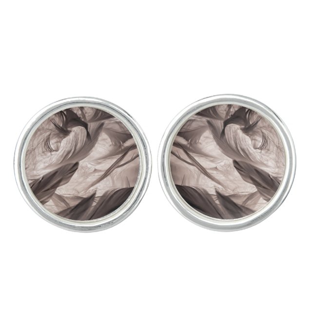 Feathers Cufflinks (Front)