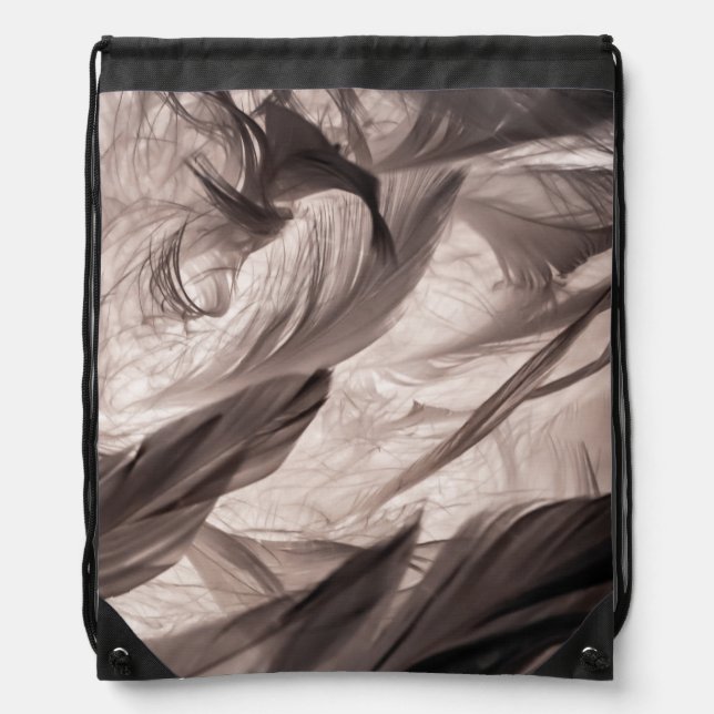 Feathers Drawstring Bag (Front)