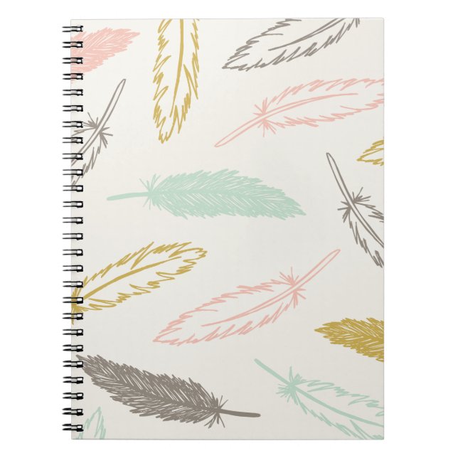 Feathers Falling Journal - Ivory (Front)