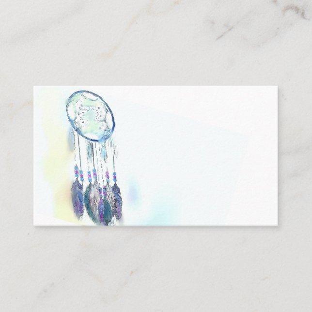 Feathers Feather  Art Water Color Business Cards (Front)