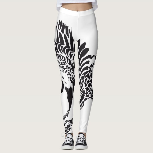 Feathers full legs leggings (Front)