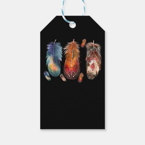 Feathers Indian Native Pride Indigenous Gift Tags