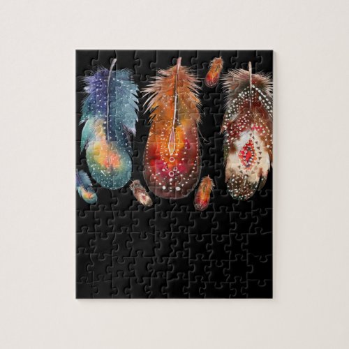 Feathers Indian Native Pride Indigenous Jigsaw Puzzle