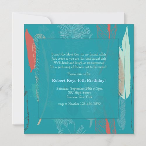 Feathers Invitation