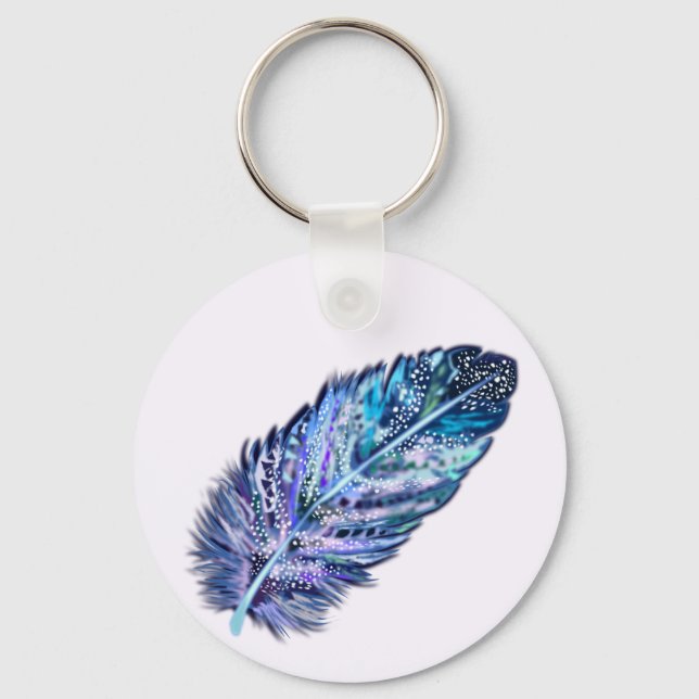 Feathers Keychain - Your Colors (Front)