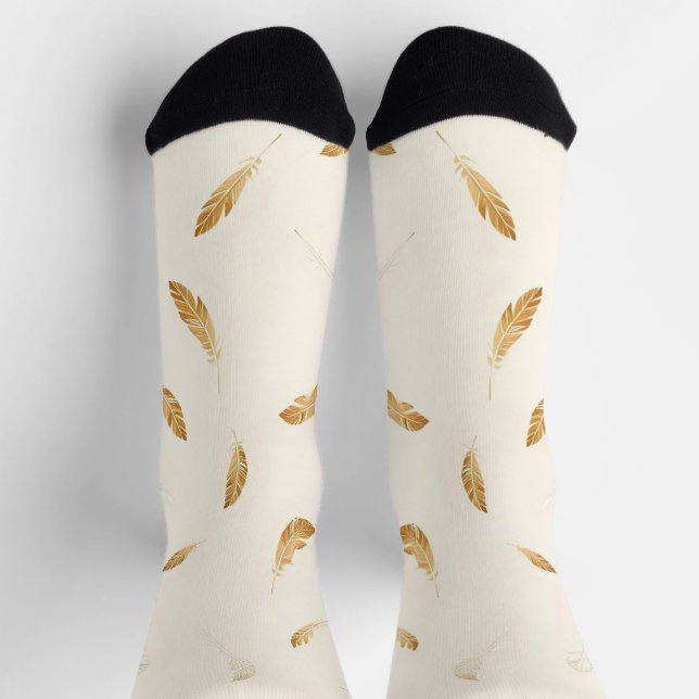 Feathers Luxury Modern Boho Collection Socks (Top)