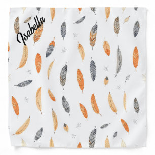 Feathers Luxury Trendy Boho Collection Bandana