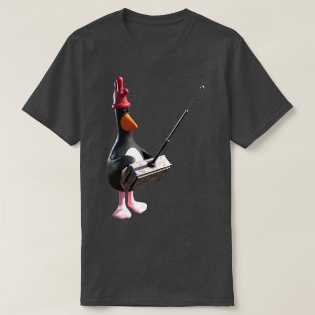 Feathers Mcgraw Remote Control Funny T-Shirt (Design Front)