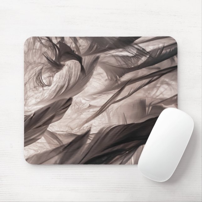 Feathers Mouse Pad (With Mouse)