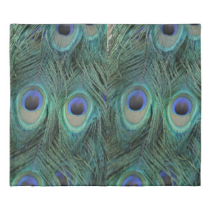 Feathers of A Peacock Lovely Green Duvet Cover