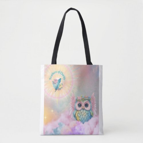 Feathers of Clarity Wisdom Owl Tote