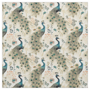 Feathers of Fantasy: Whimsy Peacock Fabric