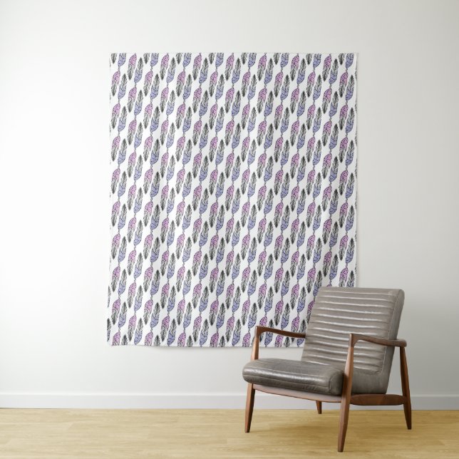 Feathers Pattern tapestries (In Situ)