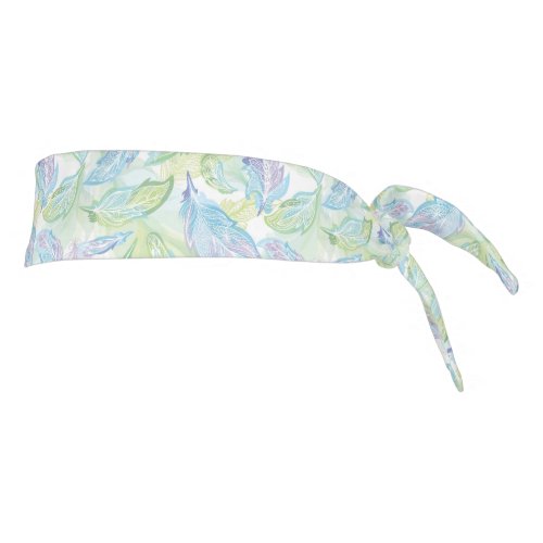 Feathers Print Tie Back Headband