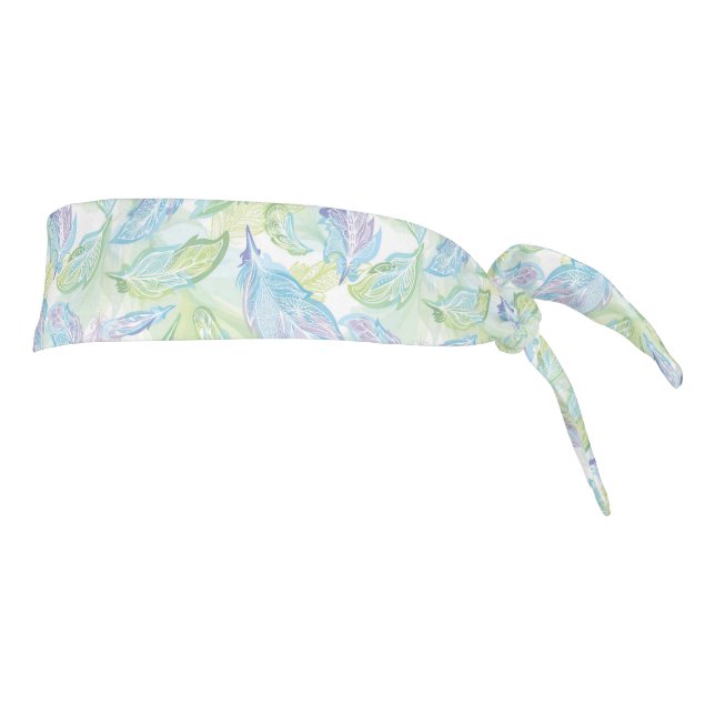 Feathers Print Tie Back Headband (Rotate 90)