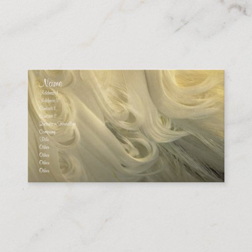 Customizable Feathers Profile Card Business Card