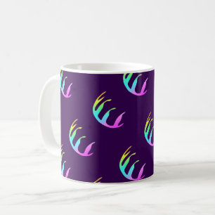  Feathers Purple  Coffee Mug