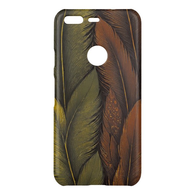 Feathers  uncommon google pixel case (Back)