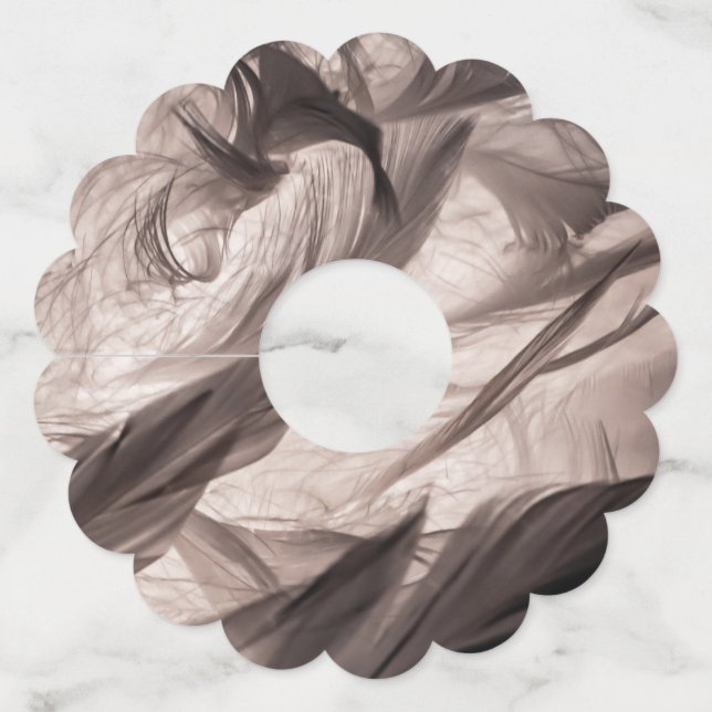 Feathers Wine Glass Tag (Back)