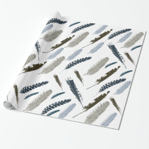 Feathers Wrapping Paper