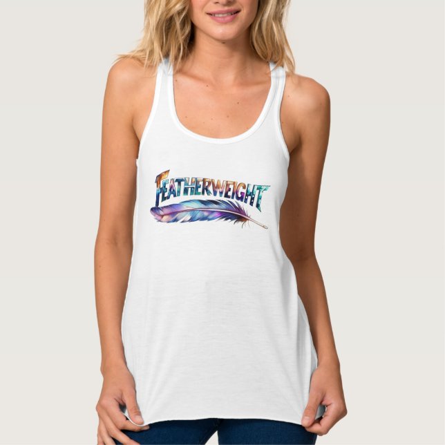 Featherweight Feather - MMA Boxing - Fitness Gym Tank Top (Front)