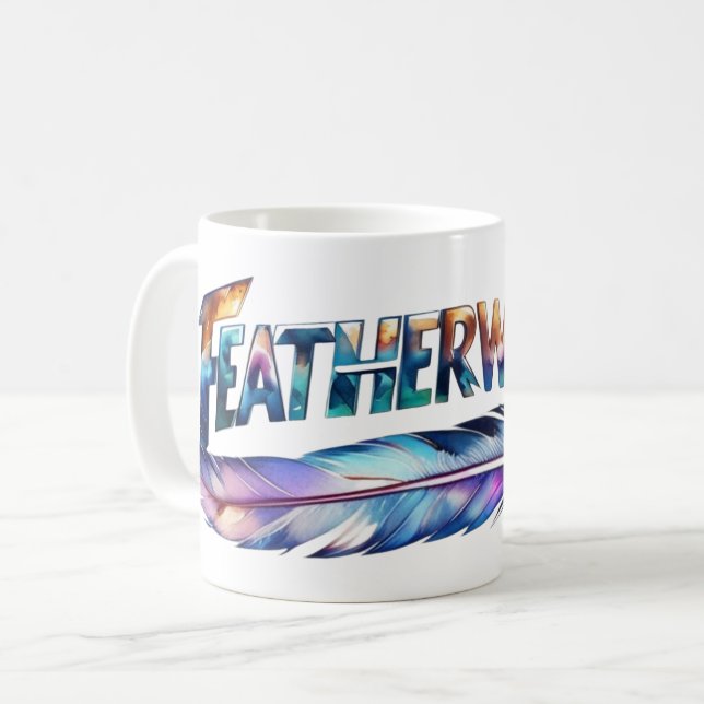 Featherweight Feather -MMA Kick Boxing- Gym Lover Coffee Mug (Front Left)
