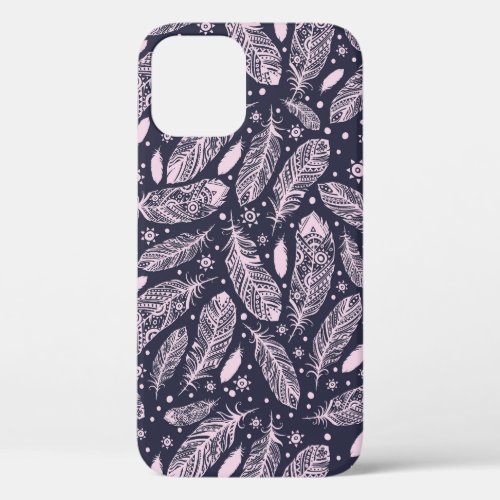 Feathery Fantasy Romantic Pattern Creation iPhone 12 Case