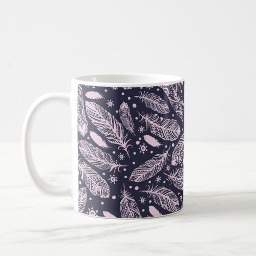 Feathery Fantasy Romantic Pattern Creation Coffee Mug