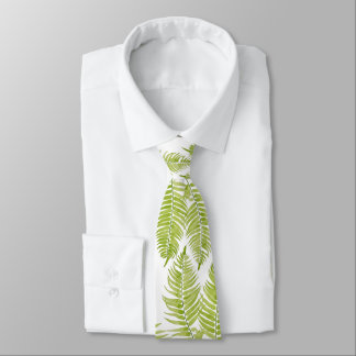 Feathery Fern on a Neck Tie