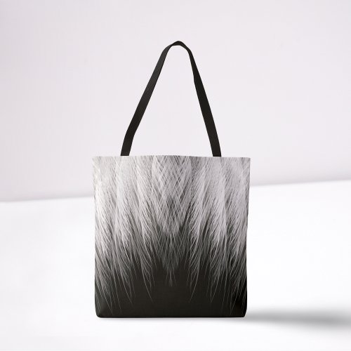 Feathery Grey Tote Bag