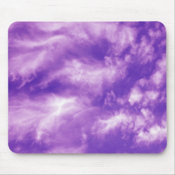 Feathery Purple Clouds Mouse Pad by purplestuff at Zazzle