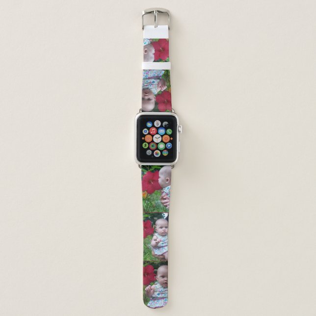 Feature 5 of YOUR Photos Precious Memories Apple Watch Band (Front)